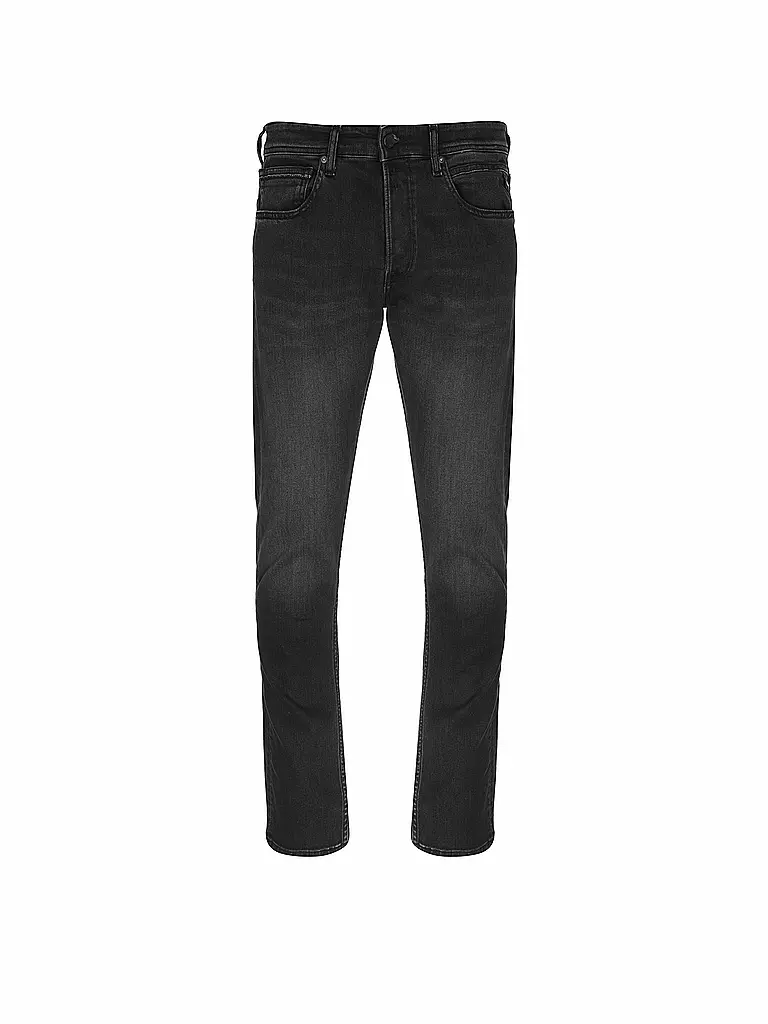 REPLAY Jeans Straight Fit schwarz