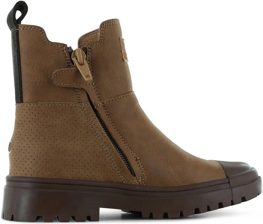 Shoesme Enkelboots Meisjes jongens Cognac Leer