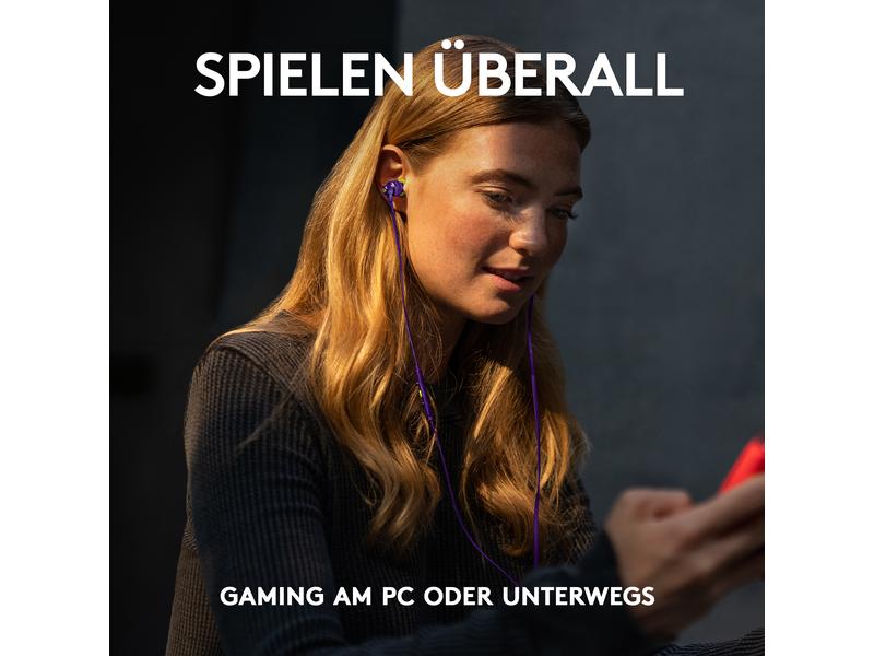 Logitech Headset G333 Gaming Violett Gaming-Ohrhörer für klare Kommunikation auf PC, Konsolen und Mobilgeräten