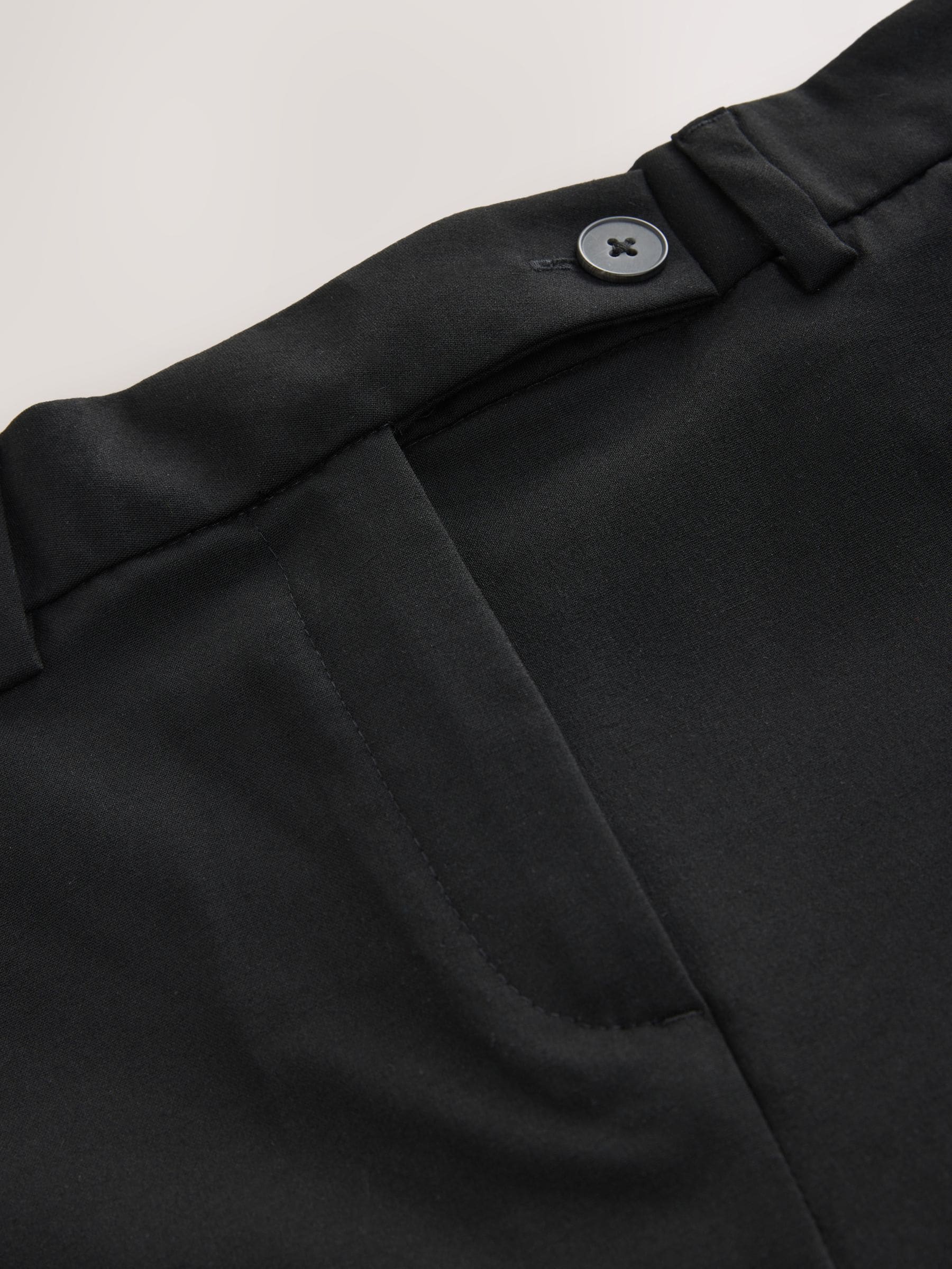 Zwart - Tailored Bootcut Trousers With Wool