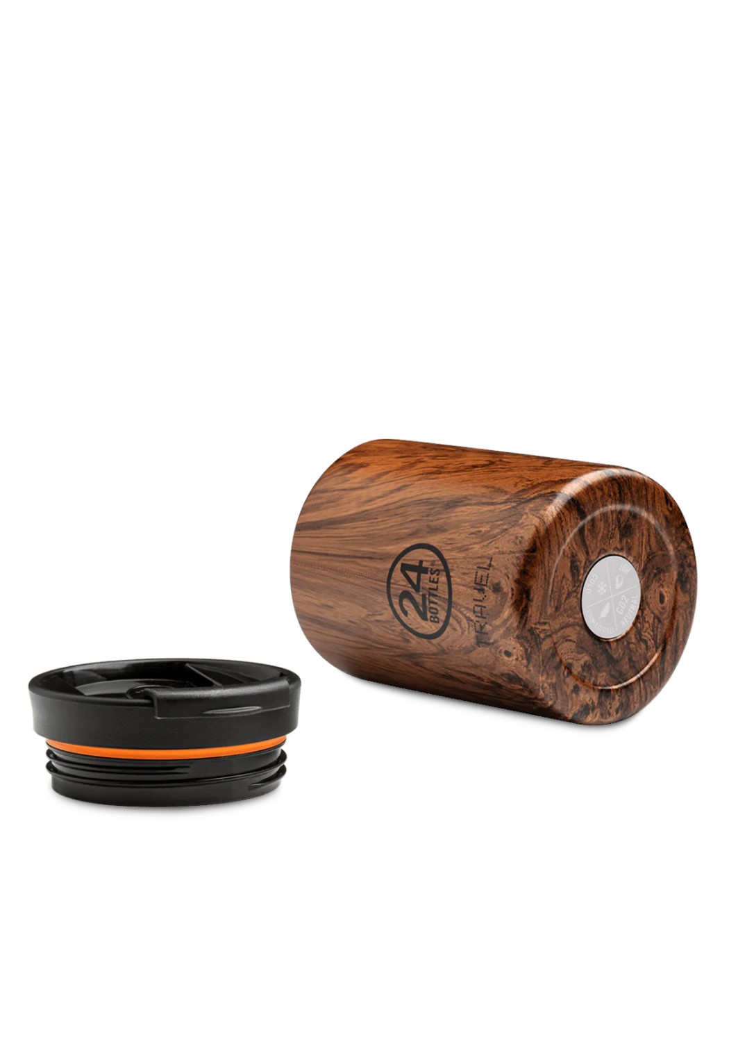 24 Bottles Thermobecher  Travel Tumbler 350ml Sequoia Wood