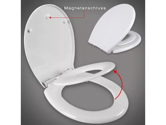 Abattant WC siège de blanche 44.4 x 0.51 x 36.9 cm 19_0000680