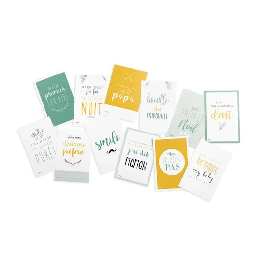 Set cartes 1ere année   Multicolore        de               Petit à petit