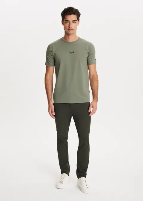 T-shirt met logo print groen (GRN.O)
