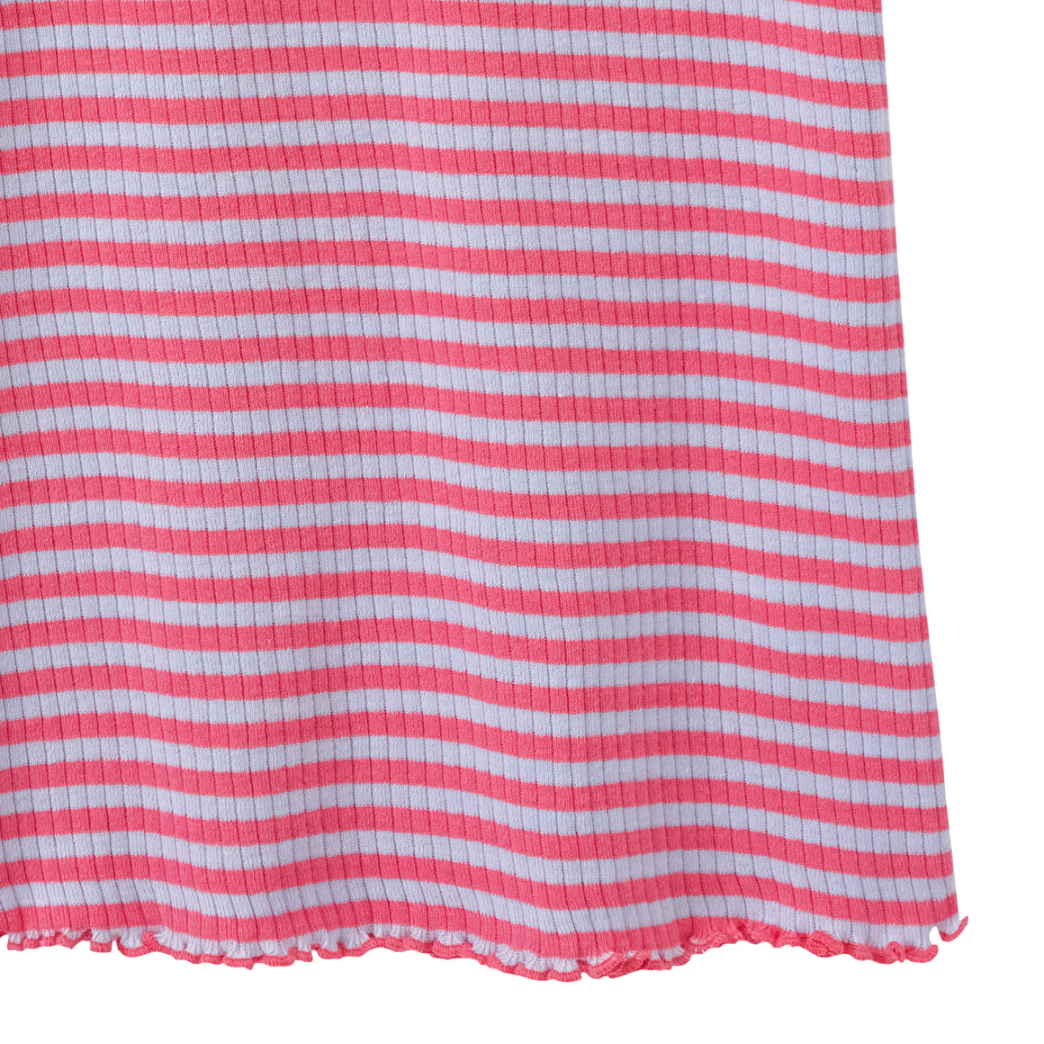 Yigga Mädchen T-Shirt mit Herz-Stickerei pink / hellblau