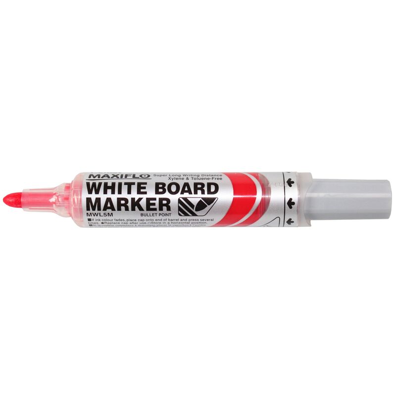 Pentel Whiteboard Marker Maxiflo MWL5M, rot