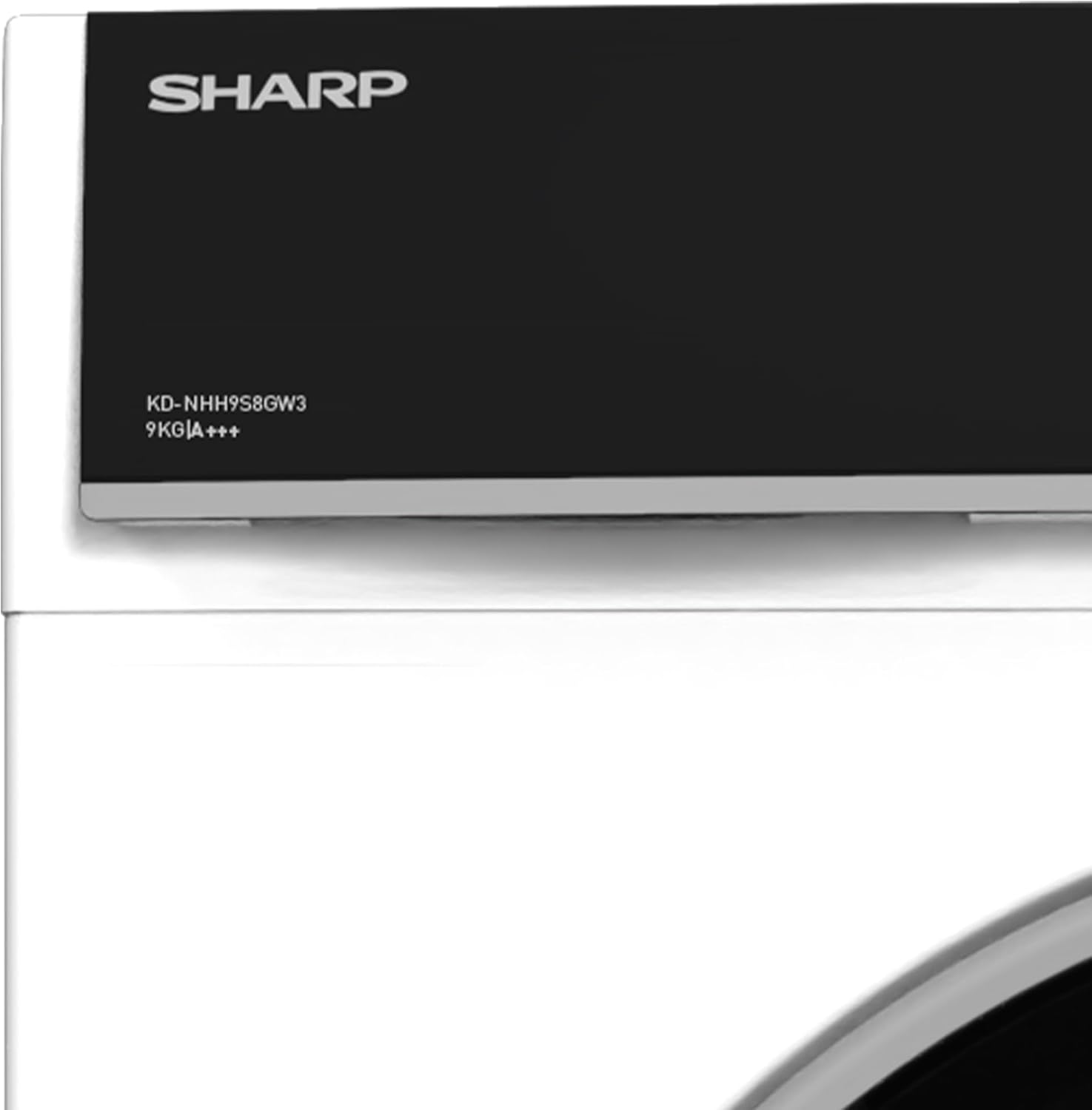 Sharp KD-NHH9S8GW3-DE Wärmepumpentrockner/C / 9 kg / 15 Programme inkl. Kurzprogramm 30 Min. / Schontrommel mit LED-Trommelbeleuchtung/Weiß