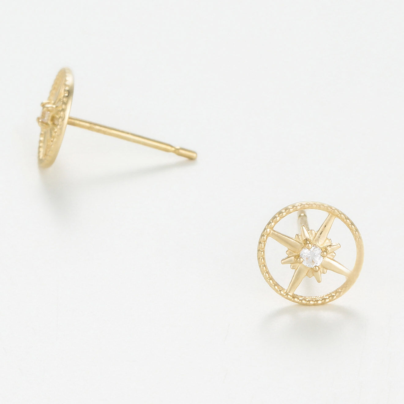 By Colette Boucles d'oreilles Découverte Zirconium or jaune