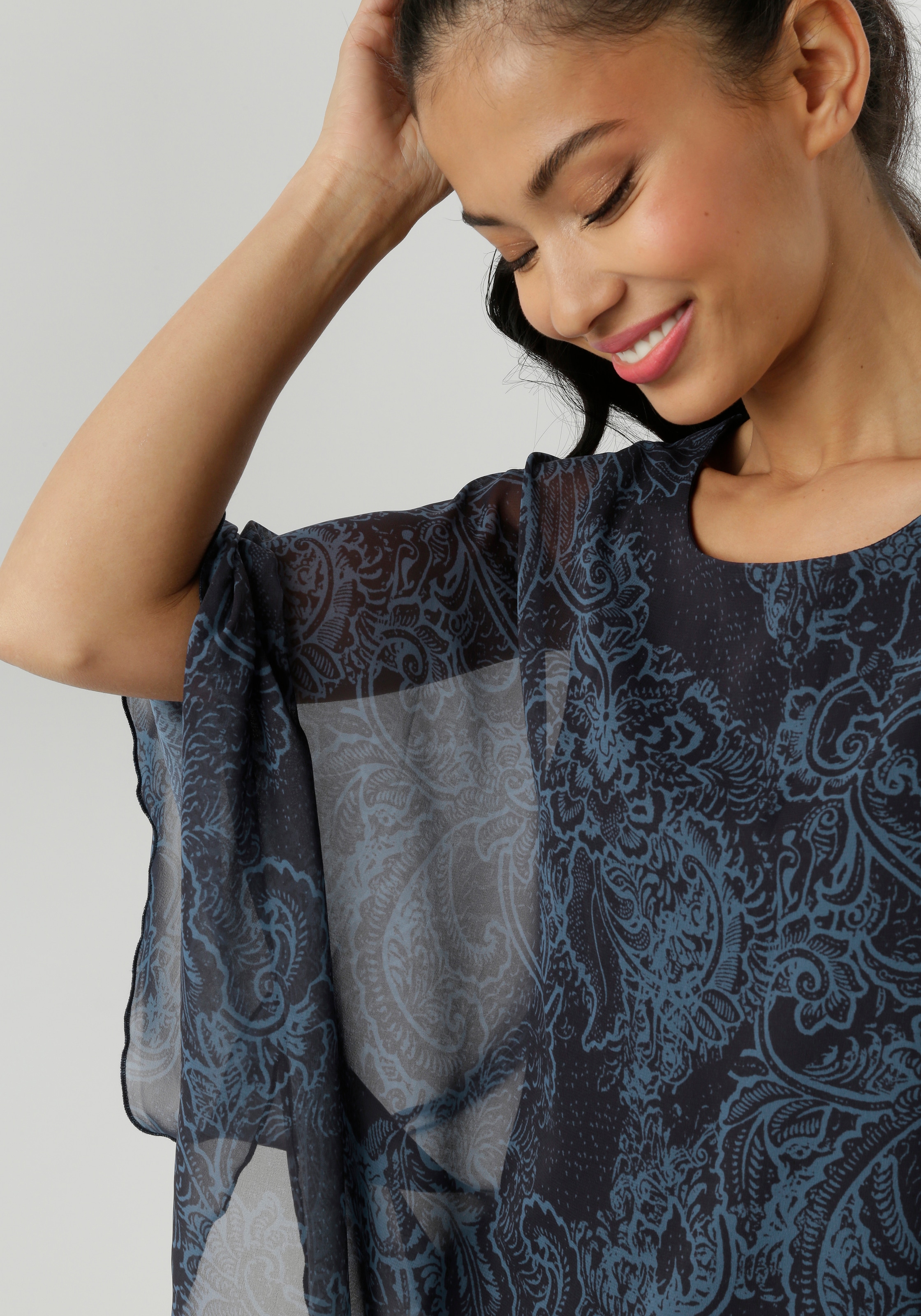 Aniston SELECTED Chiffonbluse , im modischen Lagenlook - NEUE KOLLEKTION