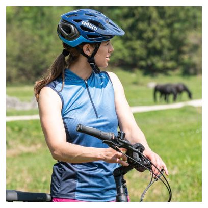 Loeffler chemise cycliste sans manches chemise W bike sans manches HZ Cielo-Bleu