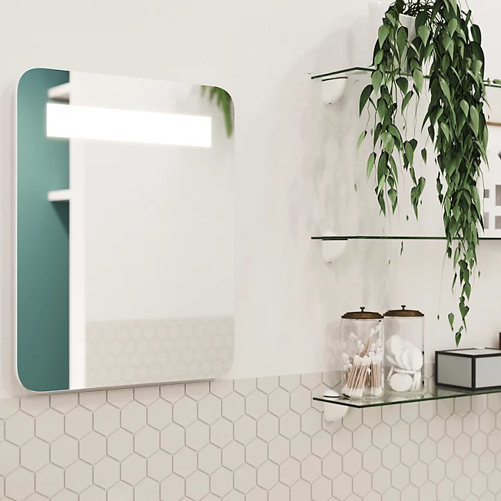 Miroir de salle de bains lumineux LED 40 x 50 cm, Cooke & Lewis Urban Colwell