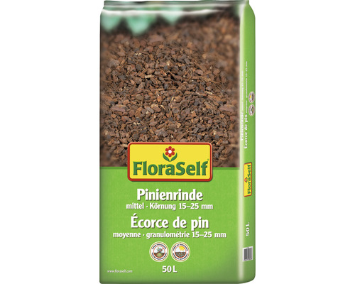 Middelgrote dennenschors 15-25 mm FloraSelf (45 zakken x 50 liter = 2,25 m³) 1 pallet