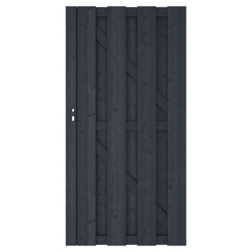 Tuinpoort Royal grenen hout antraciet 180 x 90 cm