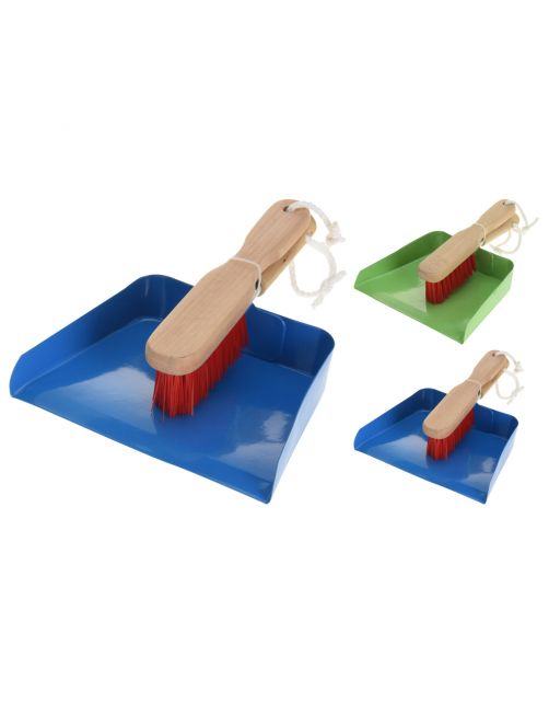 Homestyle Stoffer En Blik Kinderen - Buitenspeelgoed - 2 Assorti