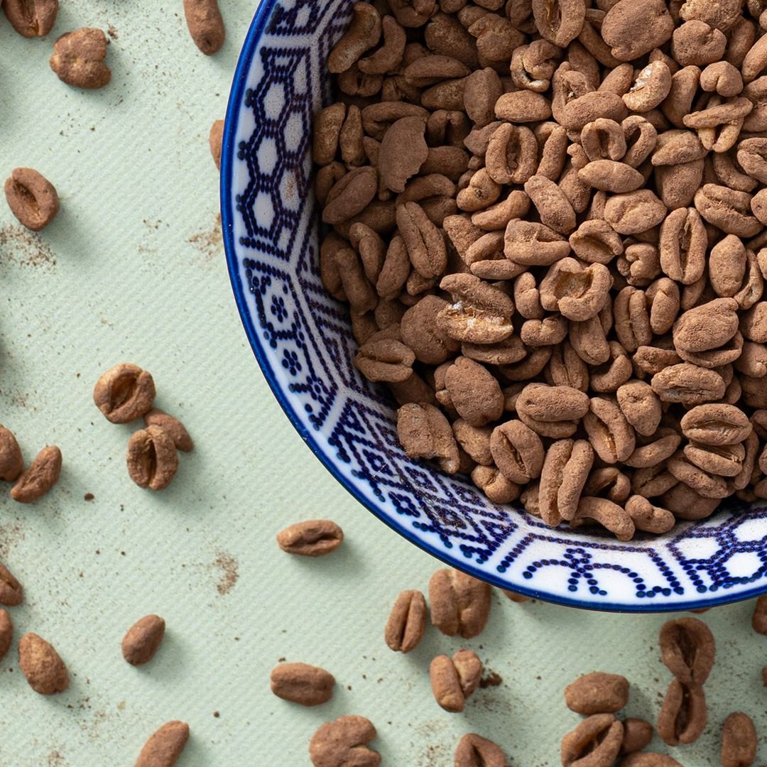 Gepofte spelt met cacao