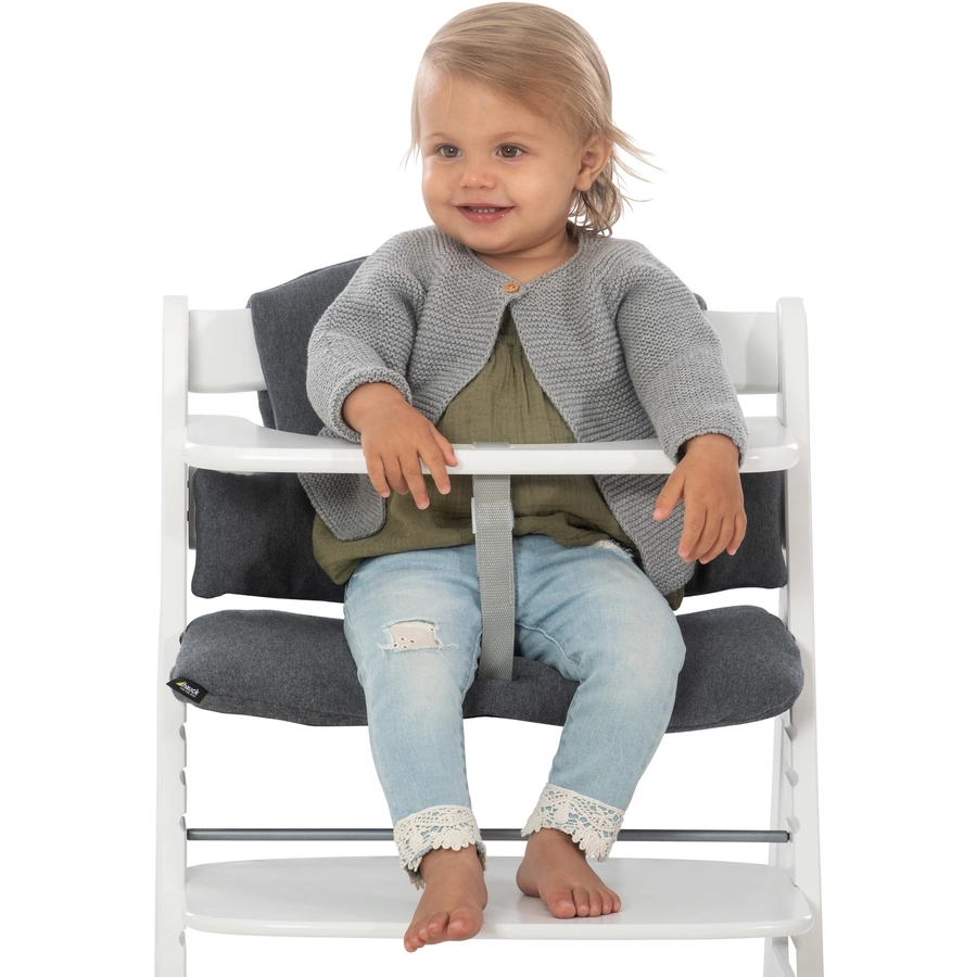 Hauck Hochstuhlauflage Select Jersey Charcoal
