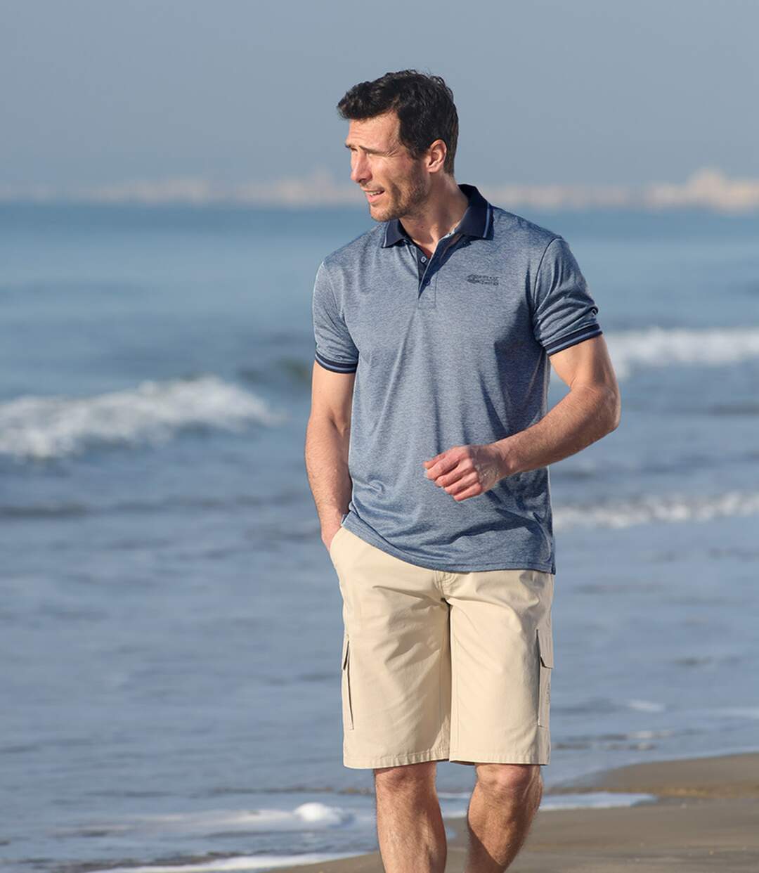 Lot de 2 Polos Sport Effet bicolore