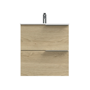 Tiger badmeubelset Pocket 60 cm met 2 lades Naturel Eik