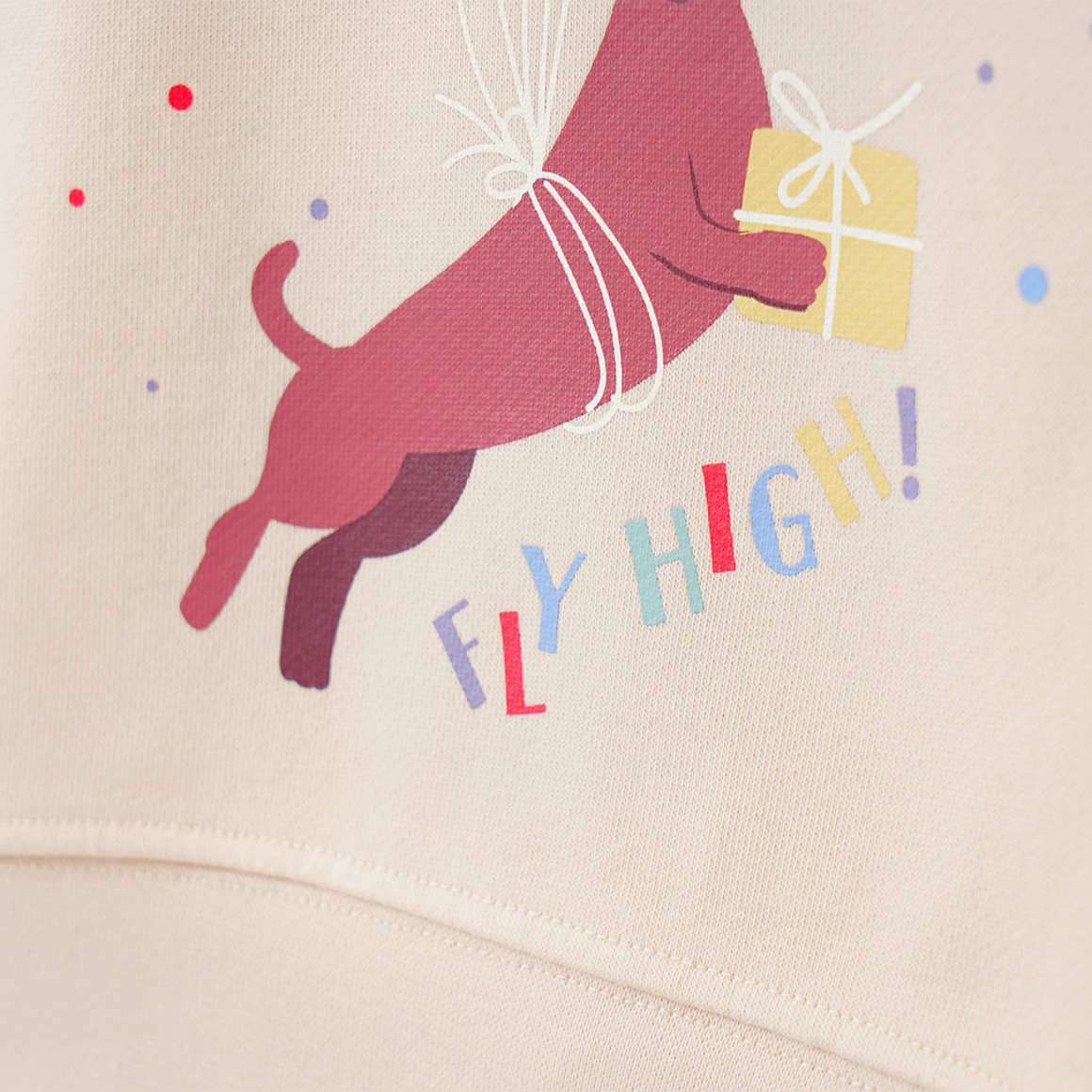 Topolino Kinder Sweatshirt mit Geburtstags-Motiv beige