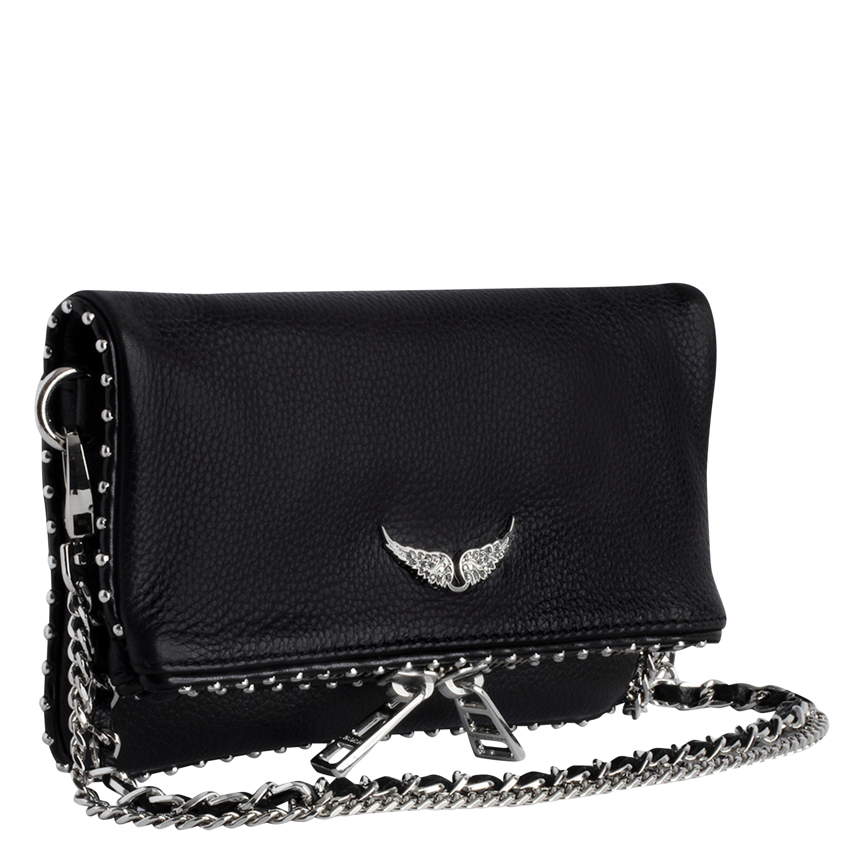 ROCK NANO - Pochette en cuir | Noir