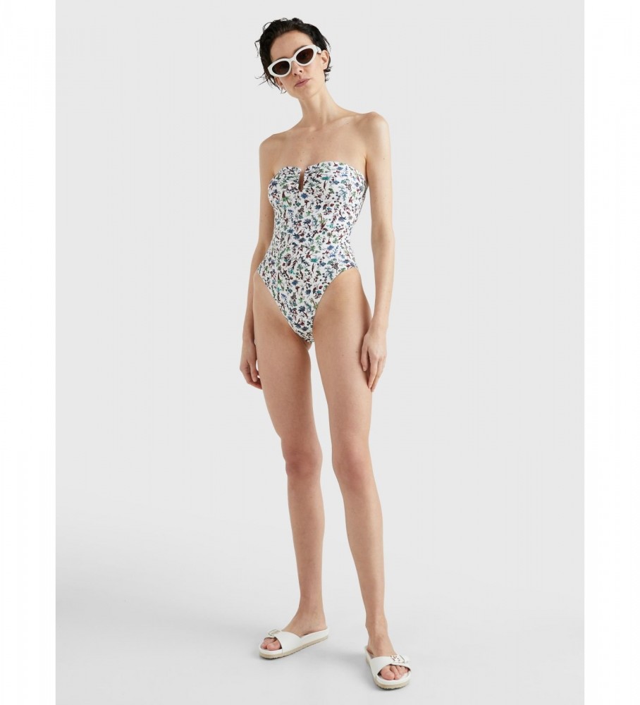Maiô Tommy Hilfiger com estampa floral multicolorida
