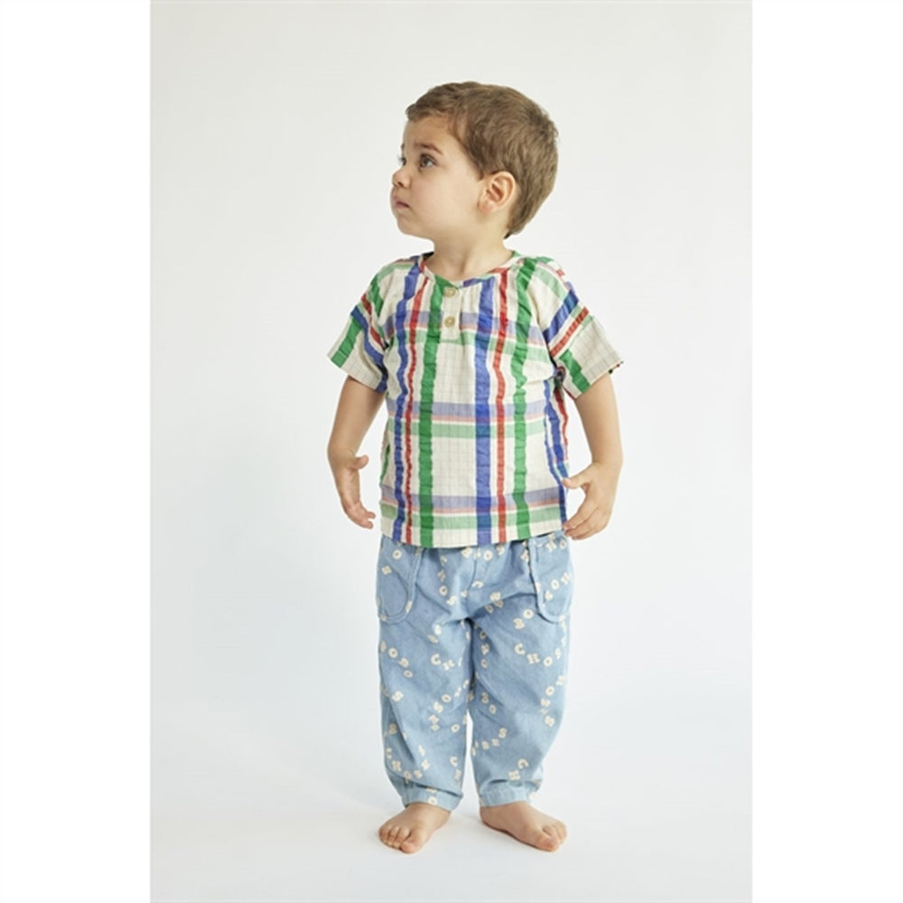 Køb Bobo Choses Baby Madras Checks Woven Skjorte Short Sleeve Multicolor