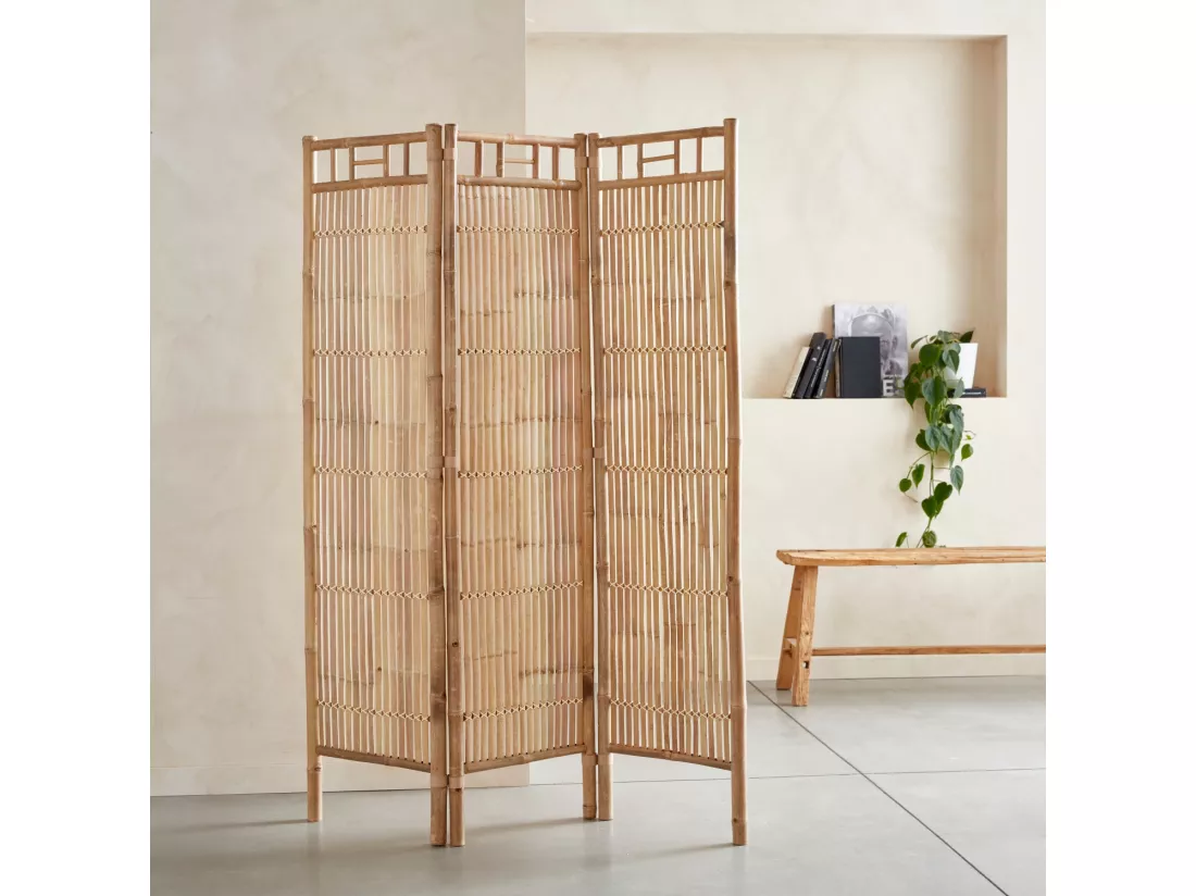 Paravent pliable en bambou. Fidji. L 120 x P 3 x H 160cm