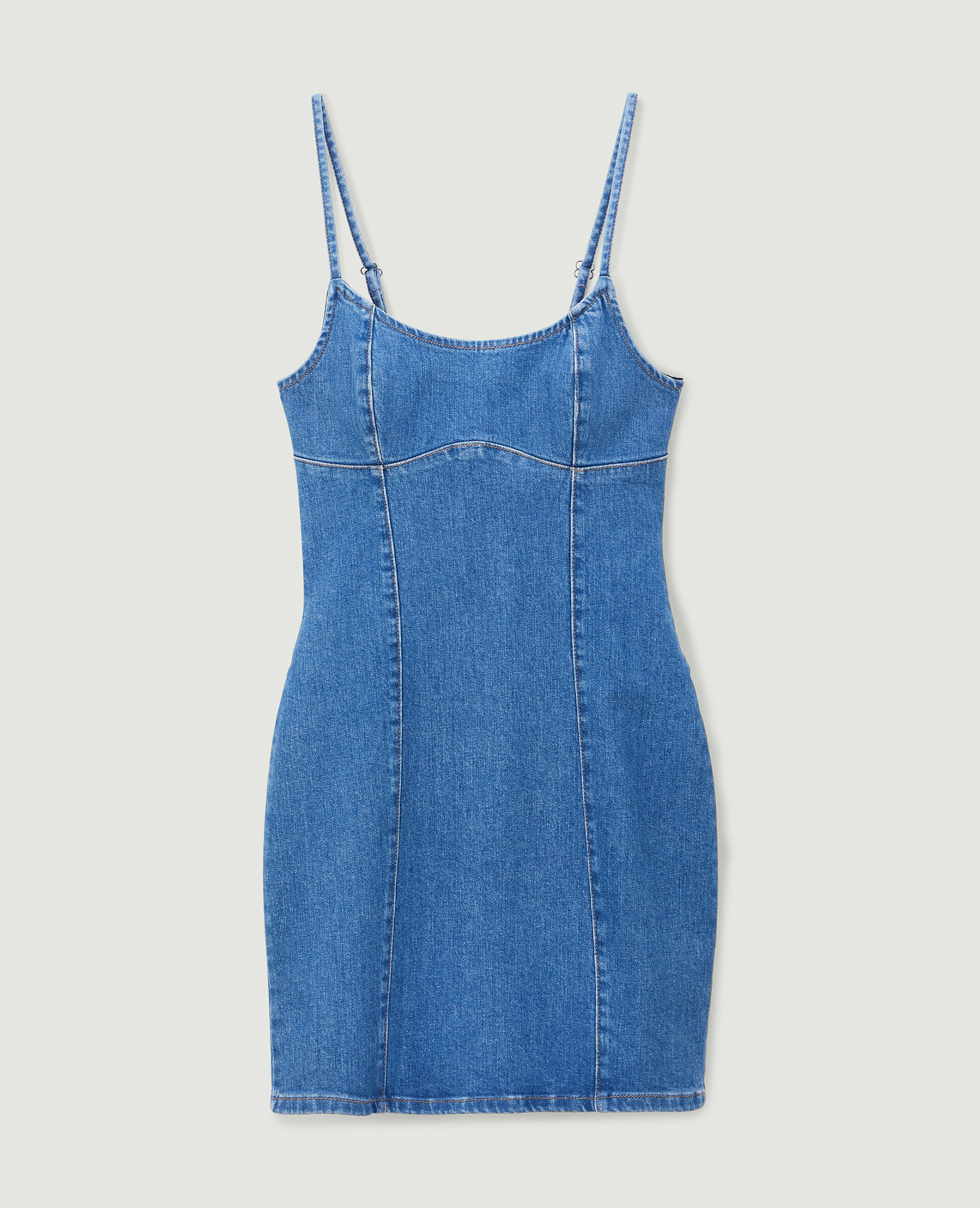 Robe courte en jean - Bleu