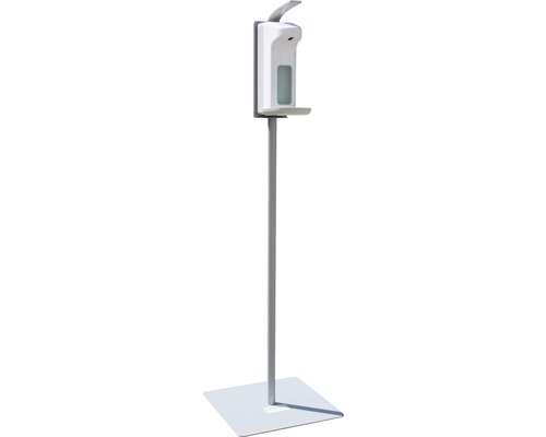Hygiënestation desinfectiestandaard Light 130 cm incl. 1 l desinfectiemiddeldispenser