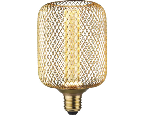 Paulmann Metallic Glow Cilindrische LED Lamp E27/4.2W (20W) messing 200 lm 1800 K Gloeilamp met kap
