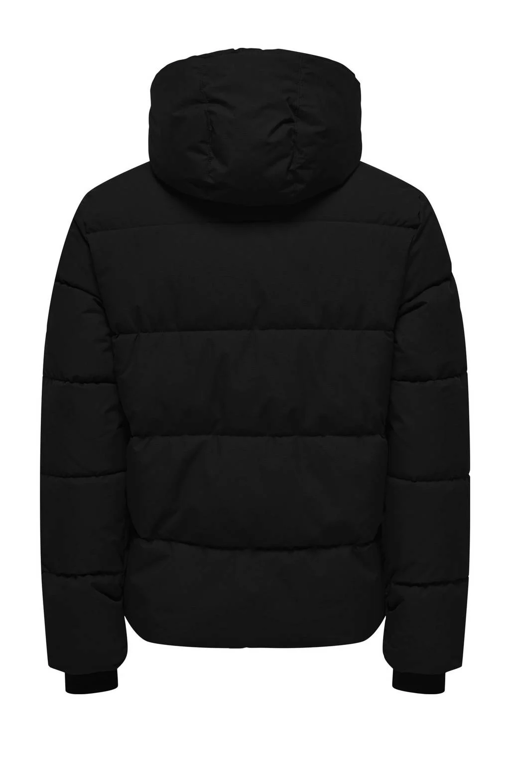 ONLY & SONS JUNIOR gewatteerde jas zwart
