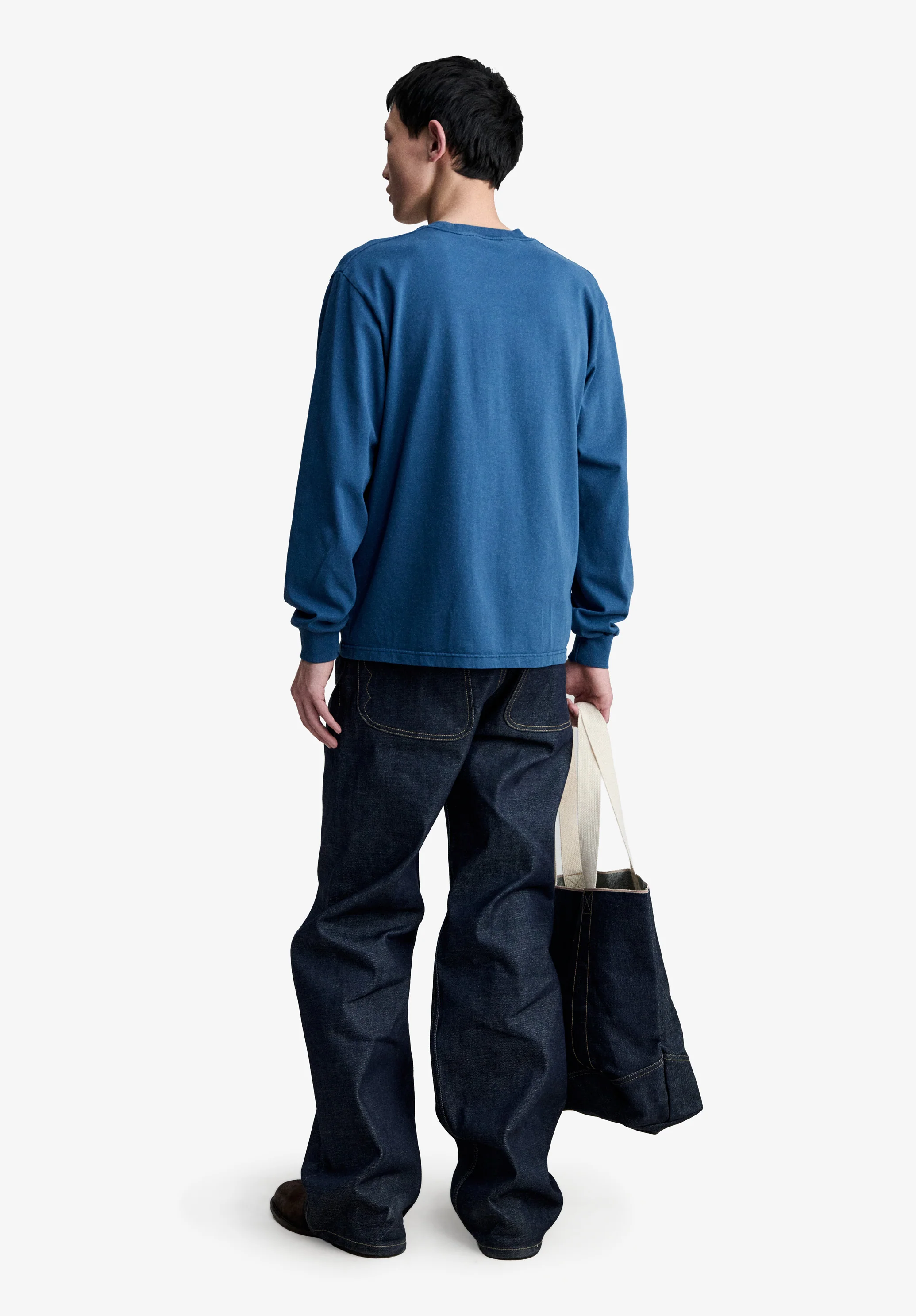 t-shirt long sleeves APC x BRAINDEAD - Bleu gris