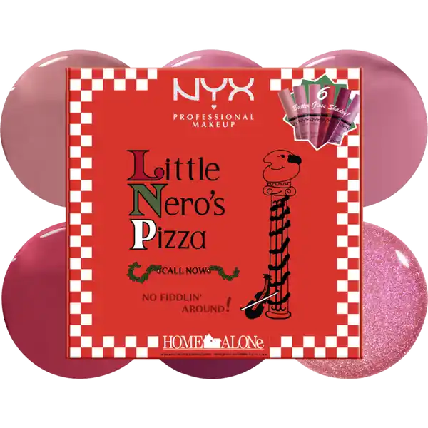 Lipgloss-Set Home Alone Butter Gloss Shade  ,,Little Nero's Pizza'' pink / red