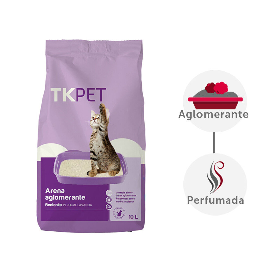10 L TK-Pet Arena Aglomerante Bentonita y Lavanda para gatos