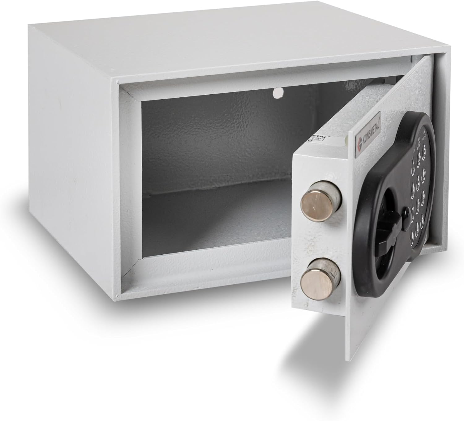 Tresor für Zuhause Kolibri 2.0 16 T, Safe Elektronisch, Möbeltresor 15,3 x 24,6 x 21,3 cm, Tresor-Box mit Elektronisches Codeschloss, Einbruchhemmender Rahmen - Lichtgrau