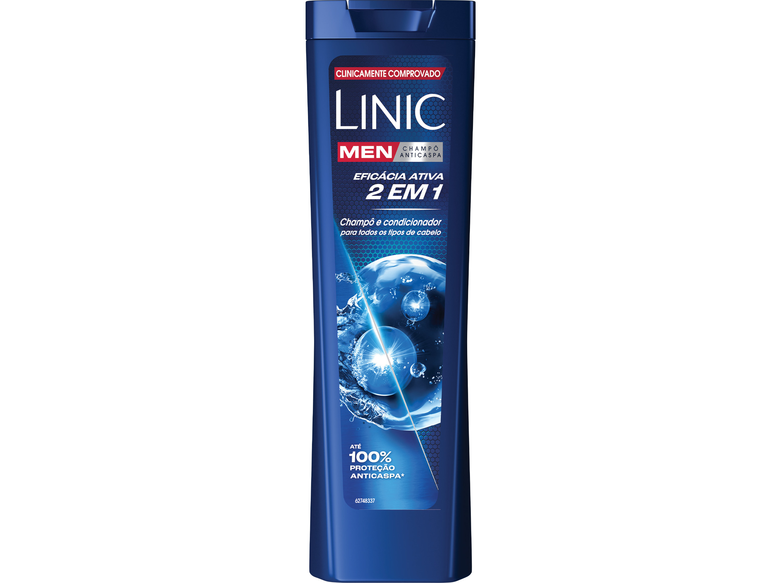 CHAMPÔ LINIC ANTI-CASPA EFICÁCIA ACTIVA 2 EM 1 225ML
