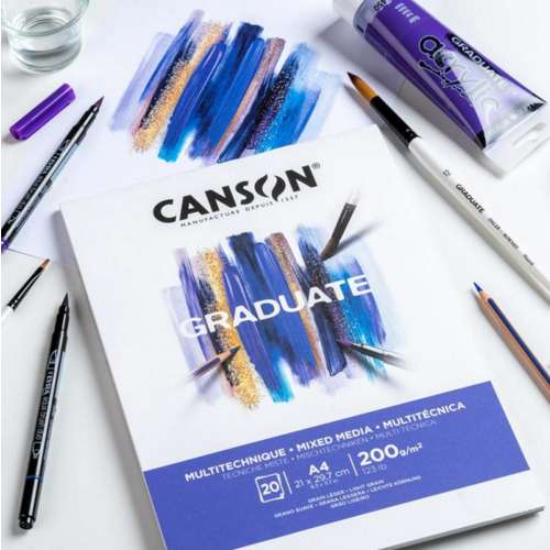 CANSON® Graduate Mixed Media-Blöcke, weiß