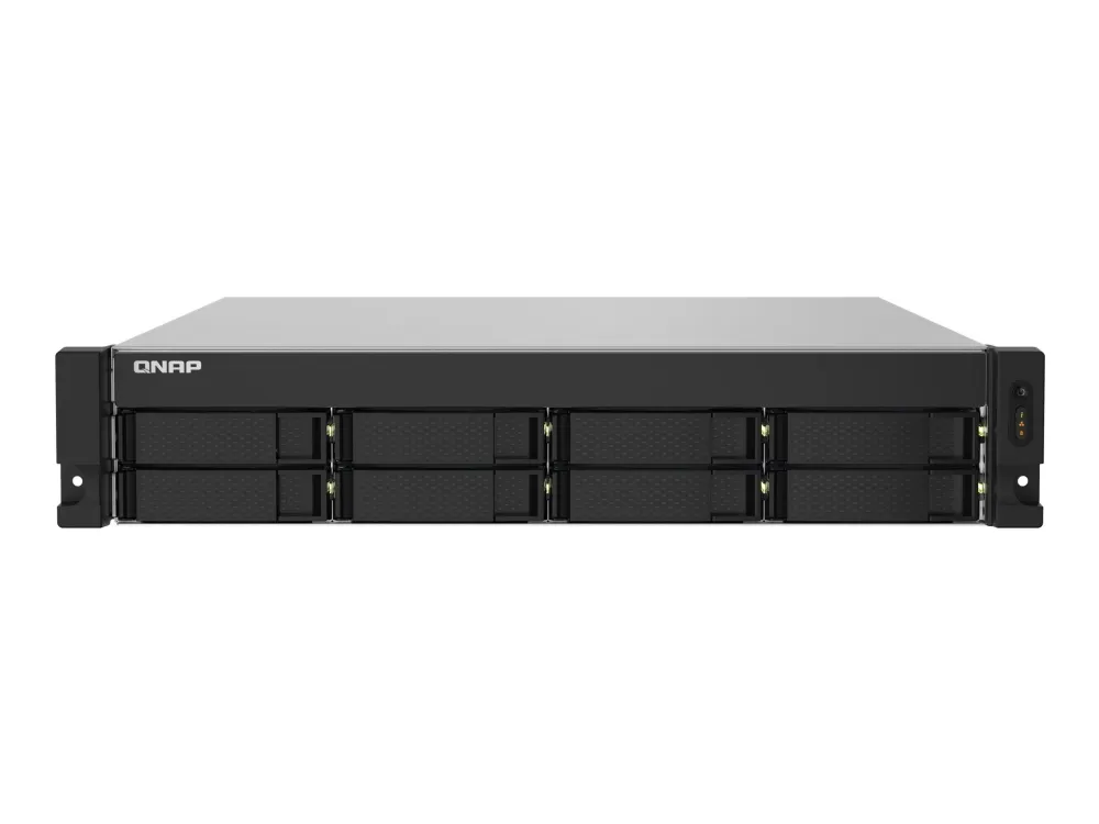 [OUTLET] - QNAP TS-832PXU - NAS-server - 8 bays - rackversion - SATA 6Gb/s - RAID RAID 0, 1, 5, 6, 10, 50, JBOD, 60 - RAM 4 GB - Gigabit Ethernet / 2.5 Gigabit Ethernet / 10 Gigabit Ethernet - iSCSI support - 2U