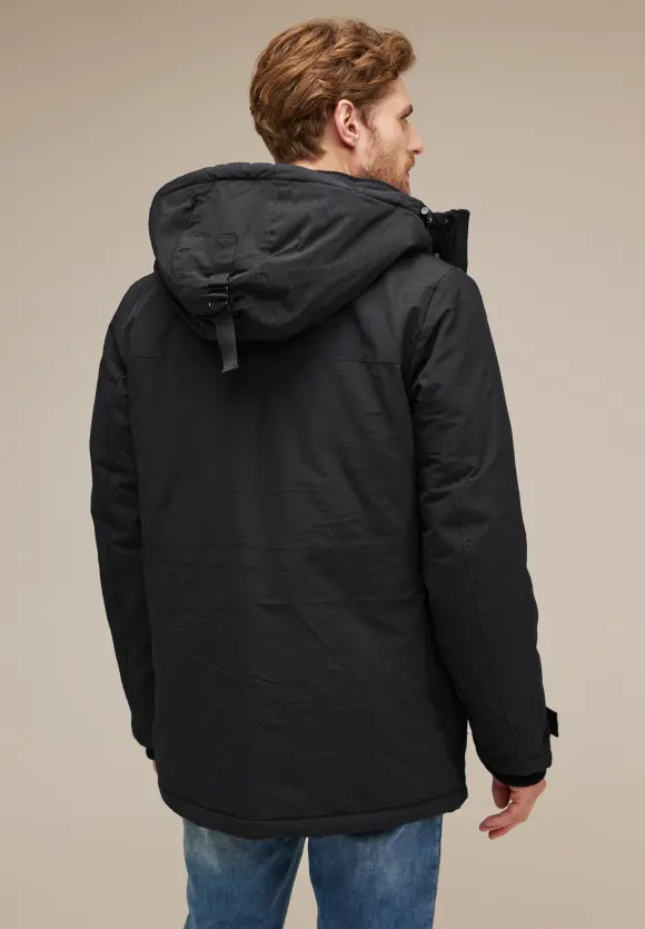 Field Jacke mit Kapuze - Black