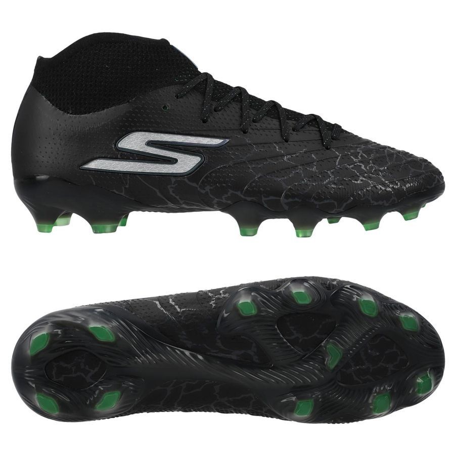 Skechers SKX_01 1.5 FG Evergreen - Noir/Argenté/Vert