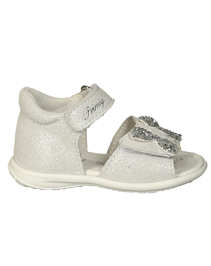 Lauflern-Sandalen BELINDA in silber metallic