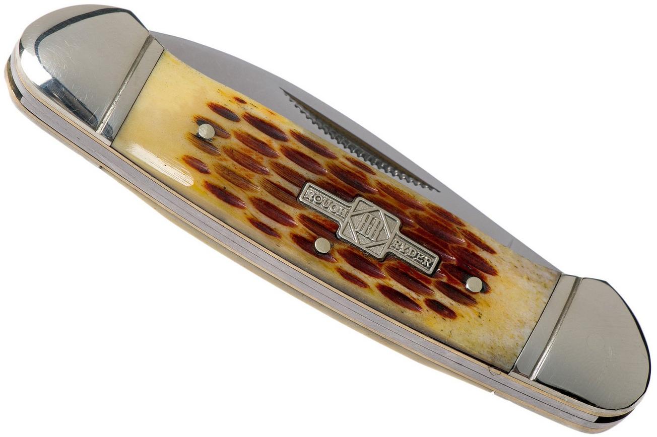 Rough Ryder Canoe Amber Bone RR048 slipjoint zakmes