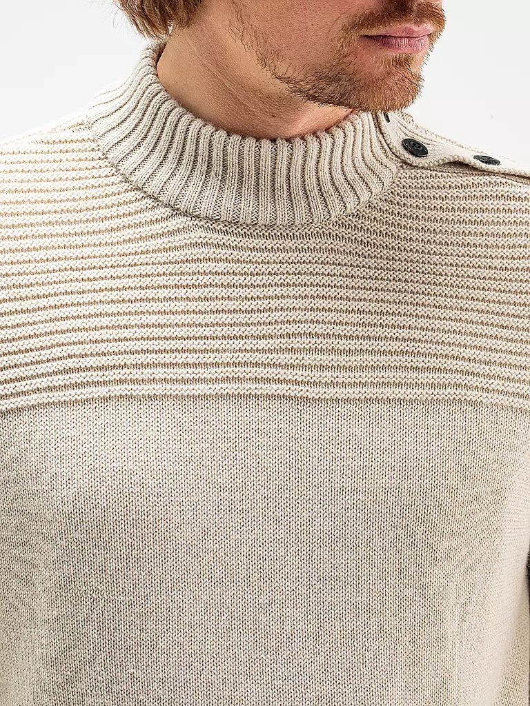 BUTCHER OF BLUE Pullover MORRIS MOCK beige