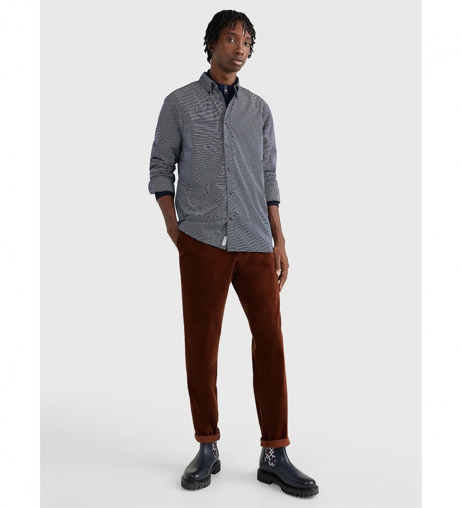 Tommy Hilfiger Camisa TH Flex Geo estampada marino