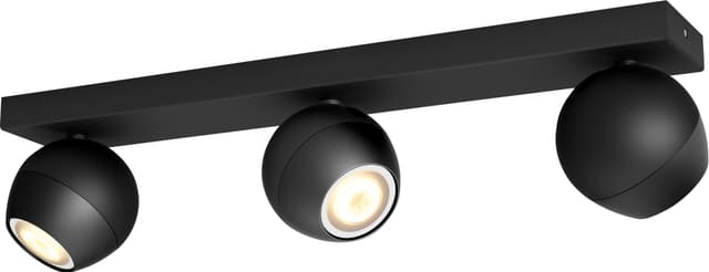 Philips Hue Buckram spotlys 3x5W (sort)