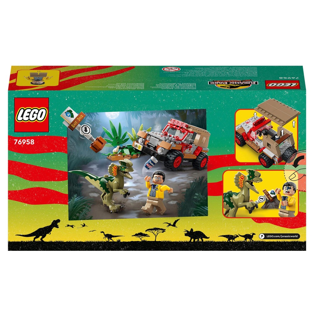 LEGO Jurassic Park 76958 Dilophosaurus Hinterhalt Dinosaurier Jurassic World Set