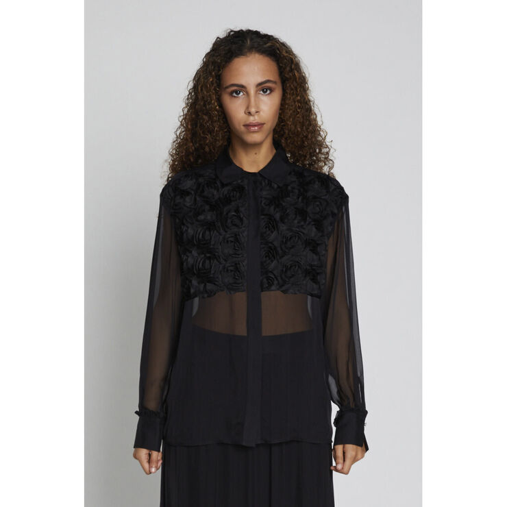 Bruuns Bazaar ChiffonBBAsta shirt Black