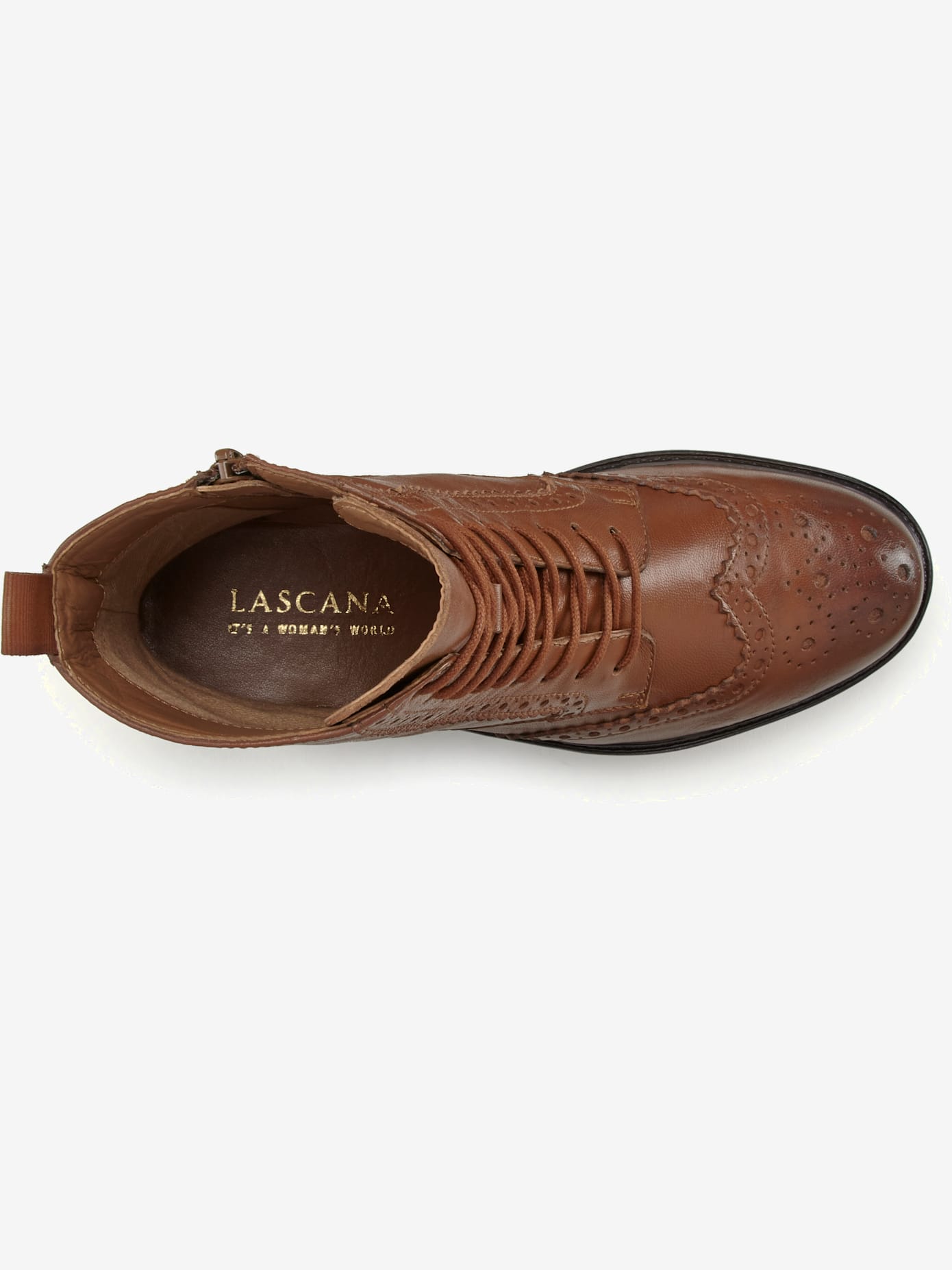 Bottines à lacets en cuir doux