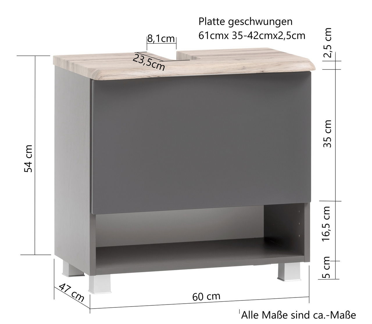 XORA Waschbeckenunterschrank VILLACH