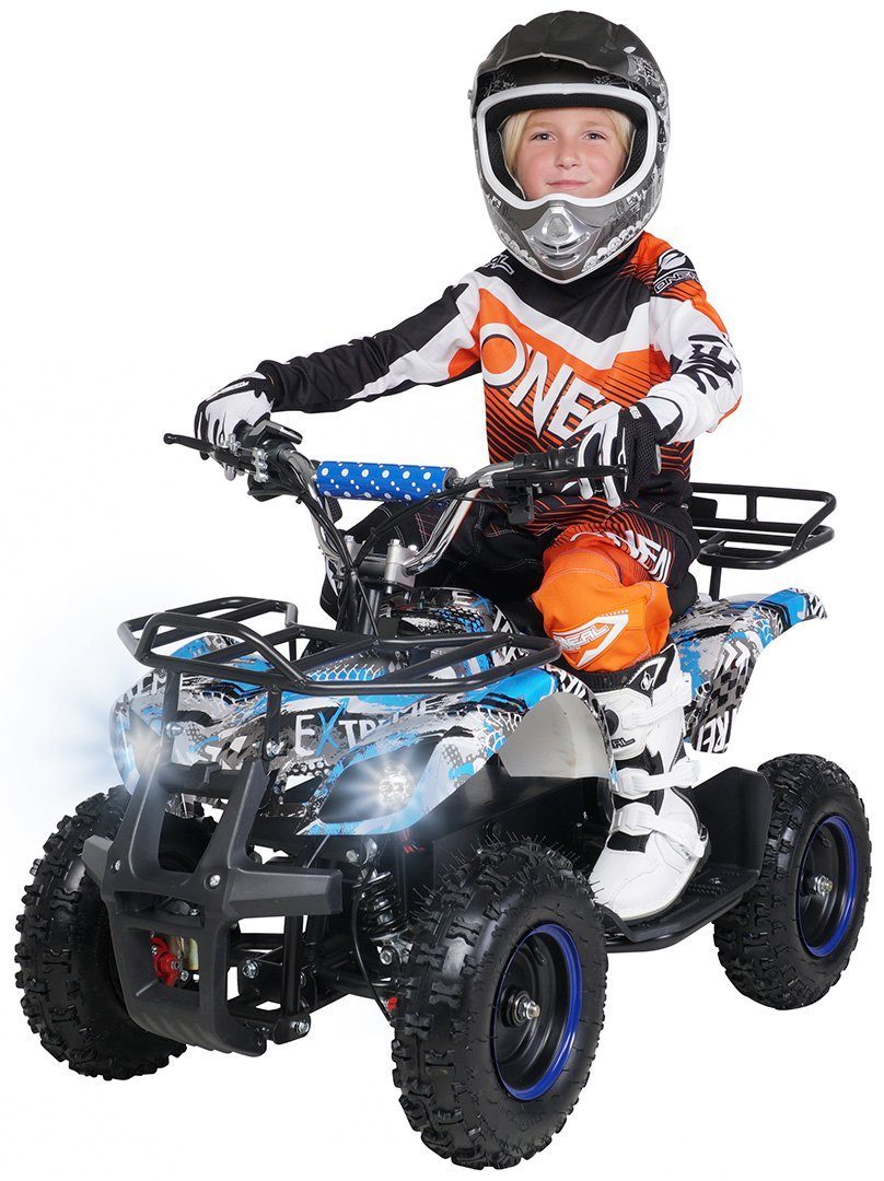 Quadriciclo elétrico infantil Actionbikes Motors Torino ATV 1000 W 36 V, capacidade de carga 50 kg (1 unidade), quadriciclo de bolso - toque de segurança - freio a disco perfurado - até 25 km/h